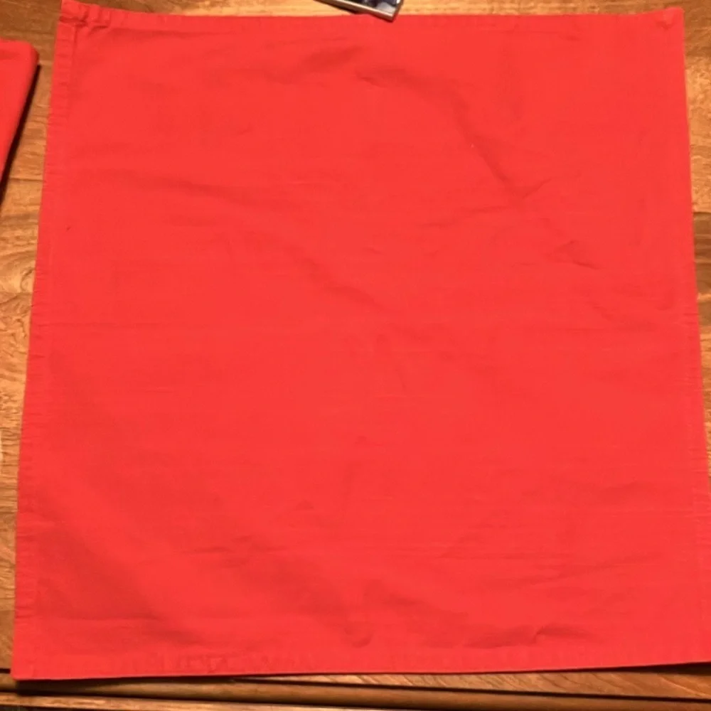 🌈 IKEA 100% cotton napkins 17 x 17 1999 red set of 6